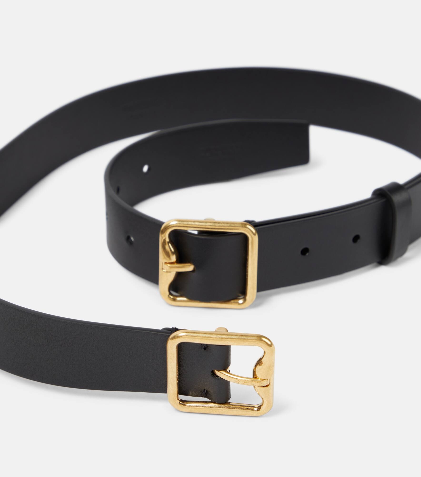 Double B leather belt - 3