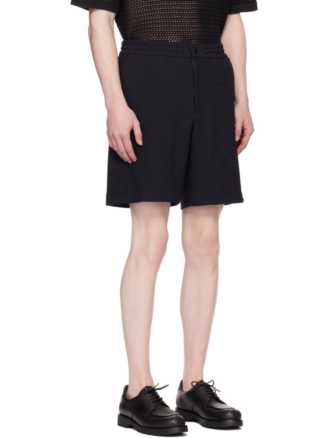 Navy Flap Pocket Shorts - 2