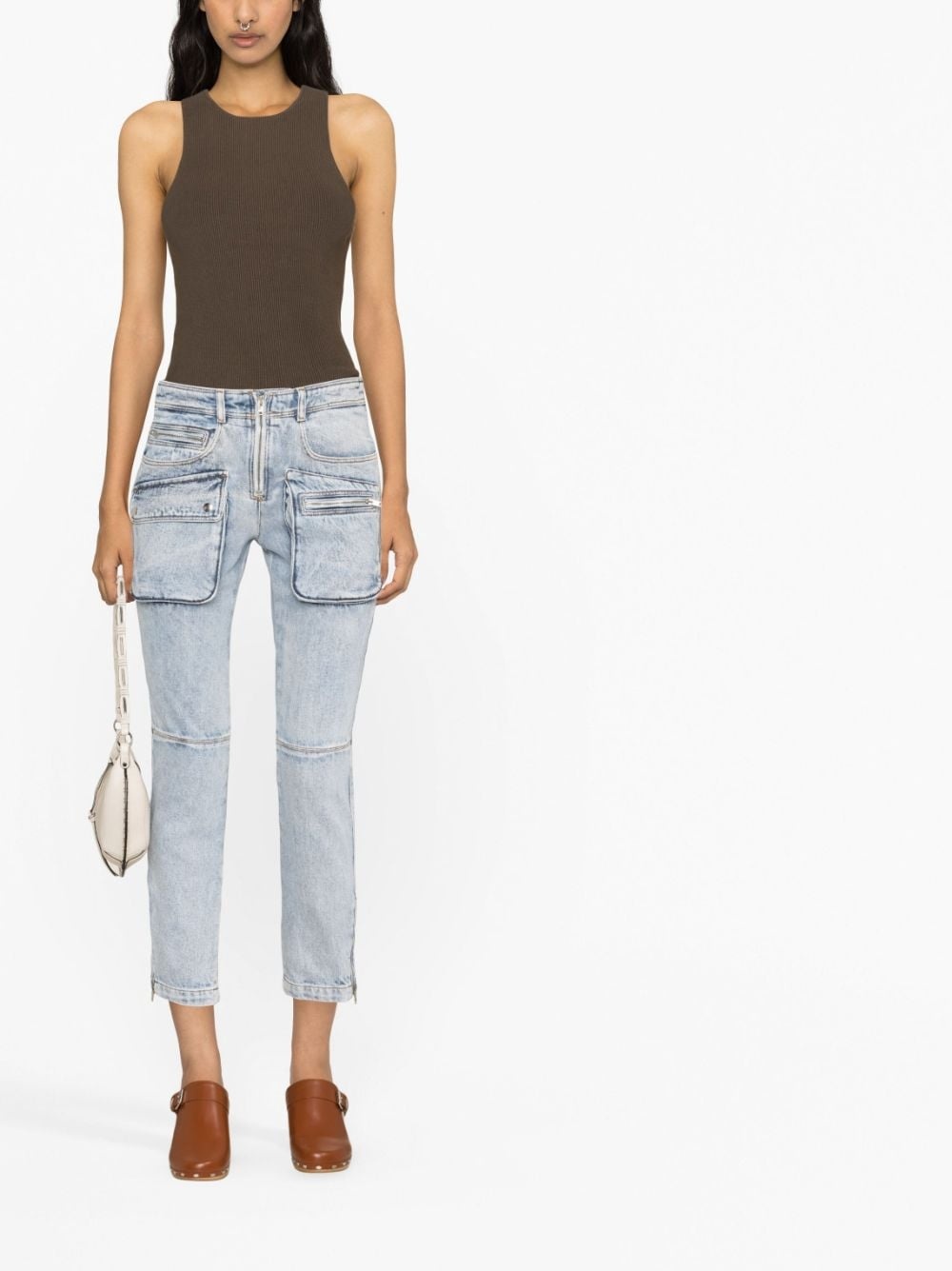 Cenime multi-pocket straight-leg jeans - 2
