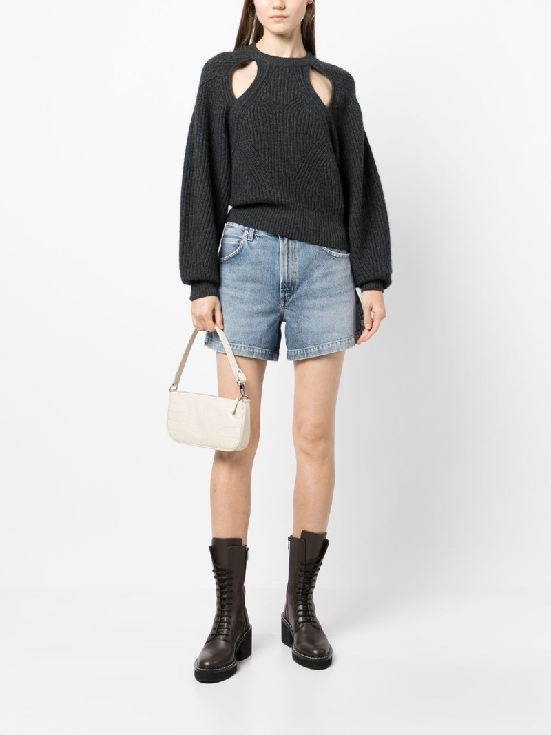 AGOLDE Magda denim short shorts outlook