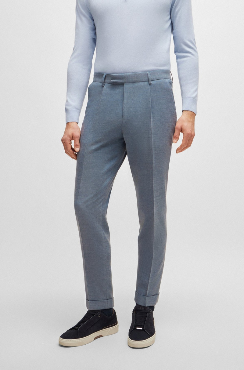 SLIM-FIT SUIT IN A MICRO-PATTERNED WOOL BLEND 7