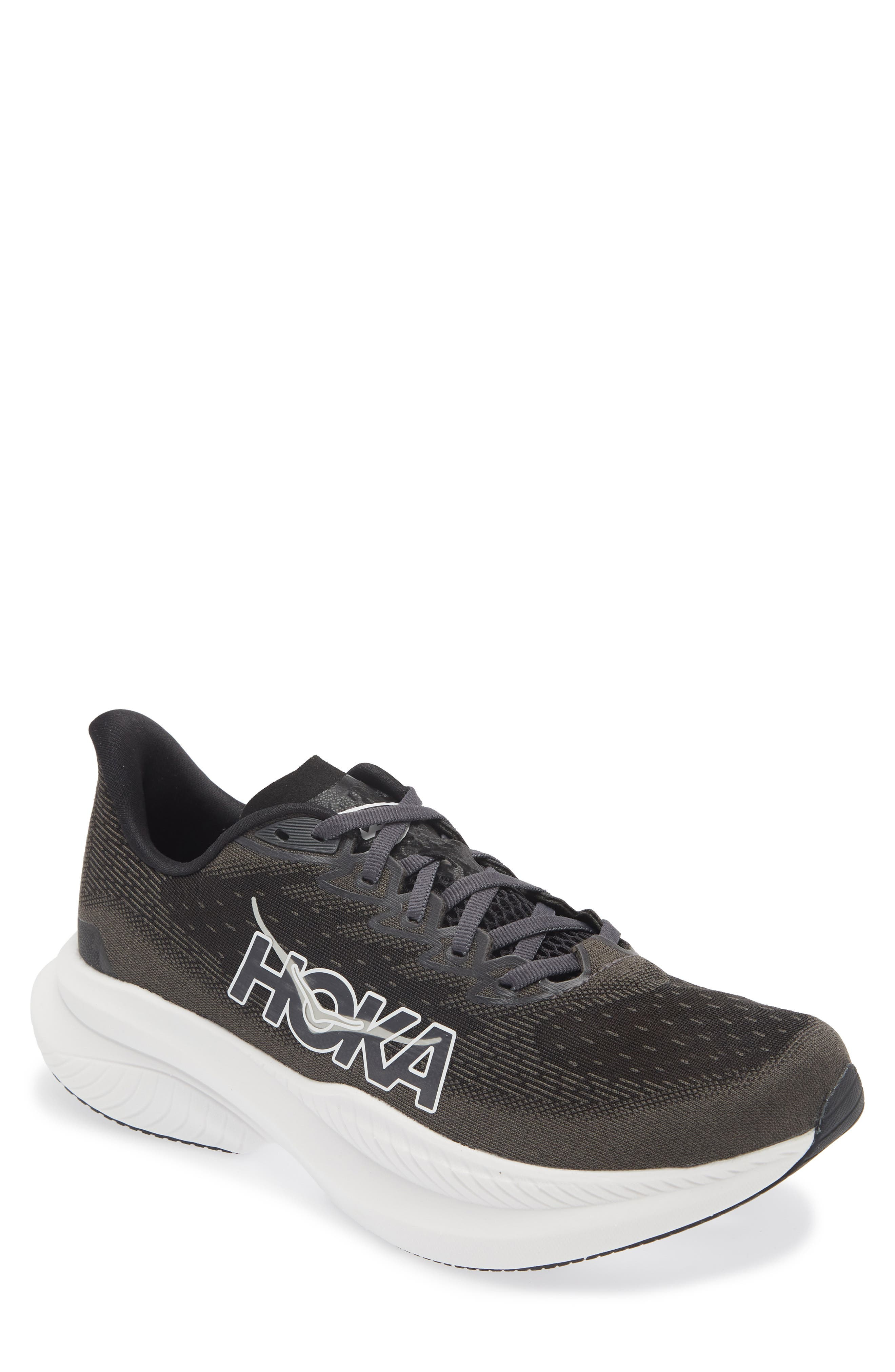 HOKA Mach 6 Running Shoe in Black /White at Nordstrom - 1