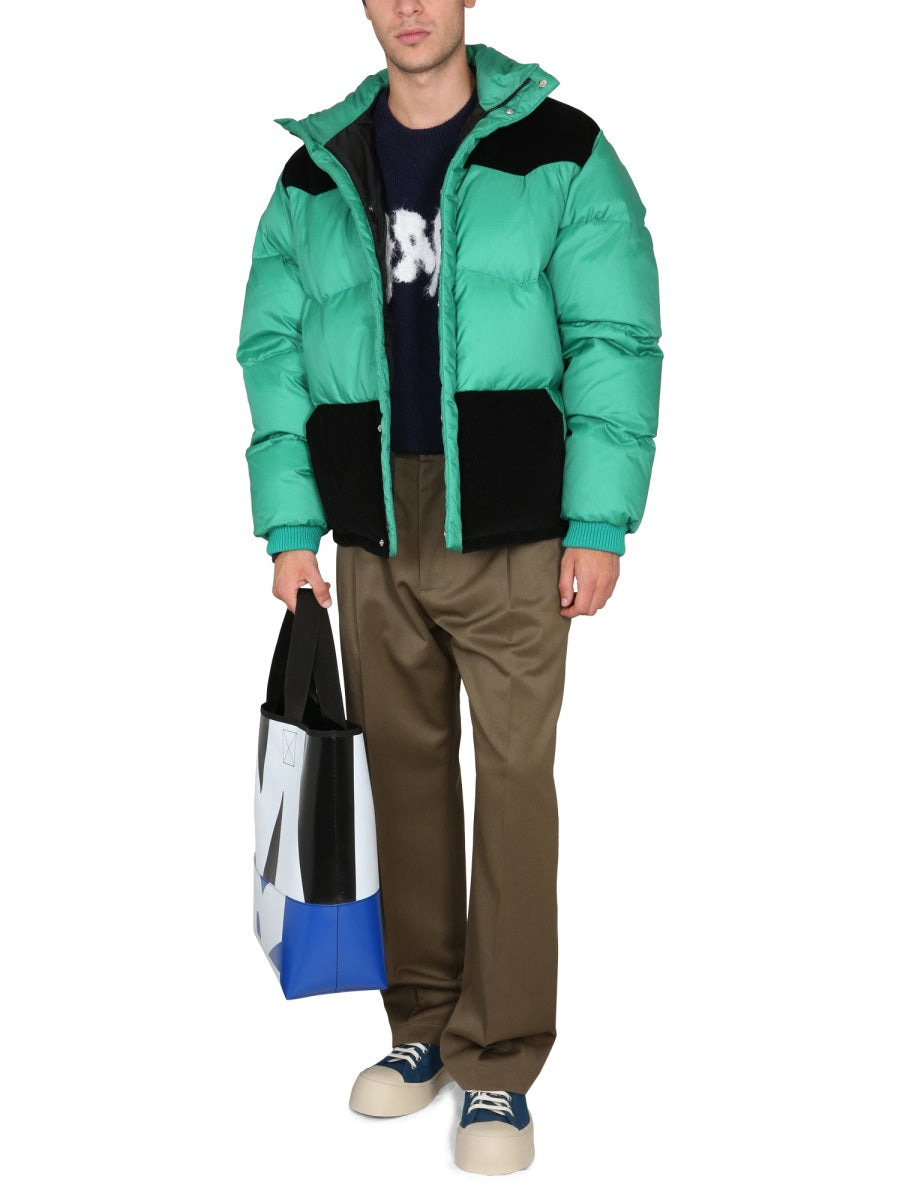 Marni Men Color-Block Down Jacket - 2