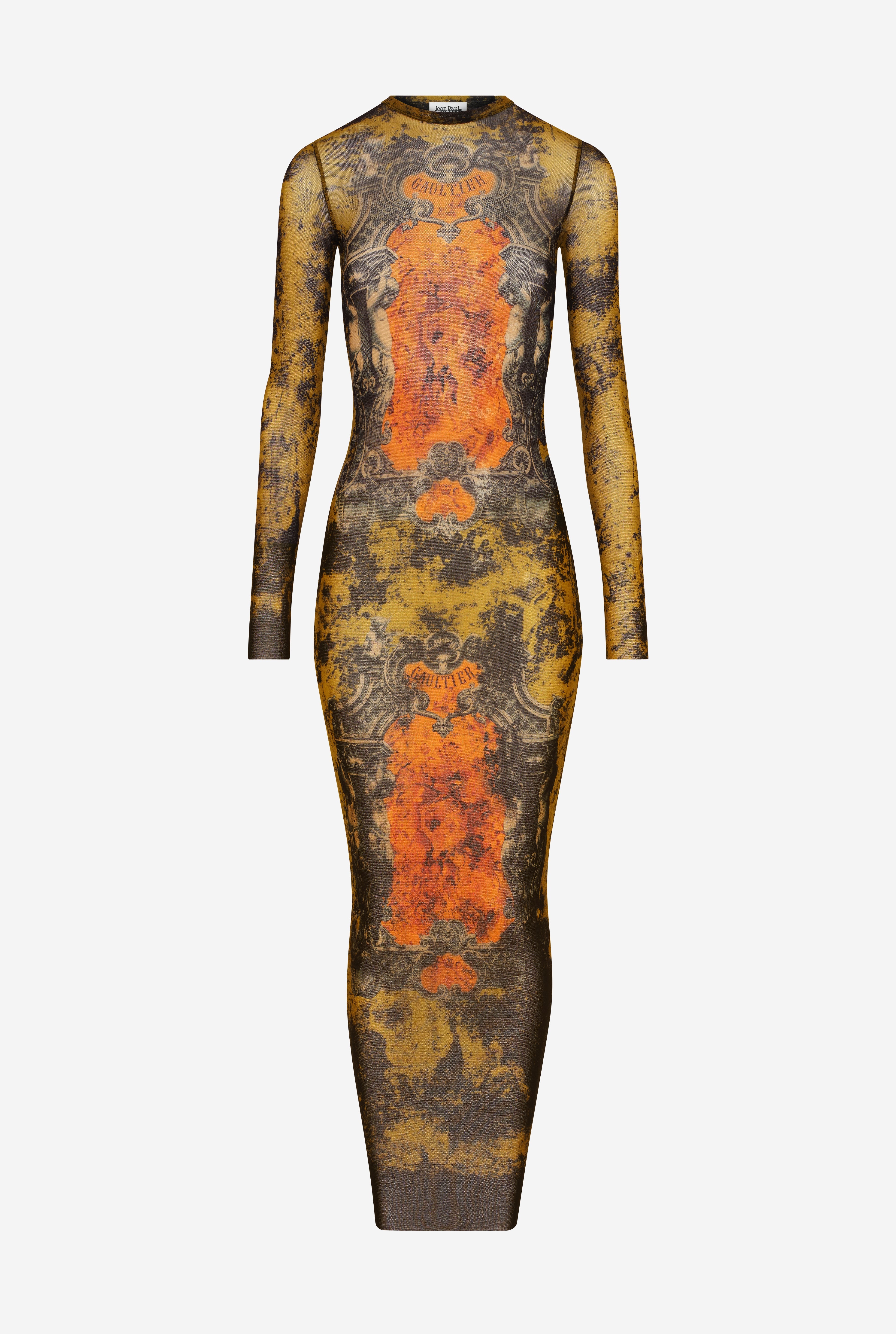 THE LONG KHAKI MÉDAILLON DRESS - 5