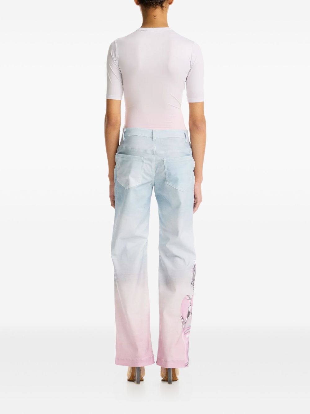 print ombré trousers - 4
