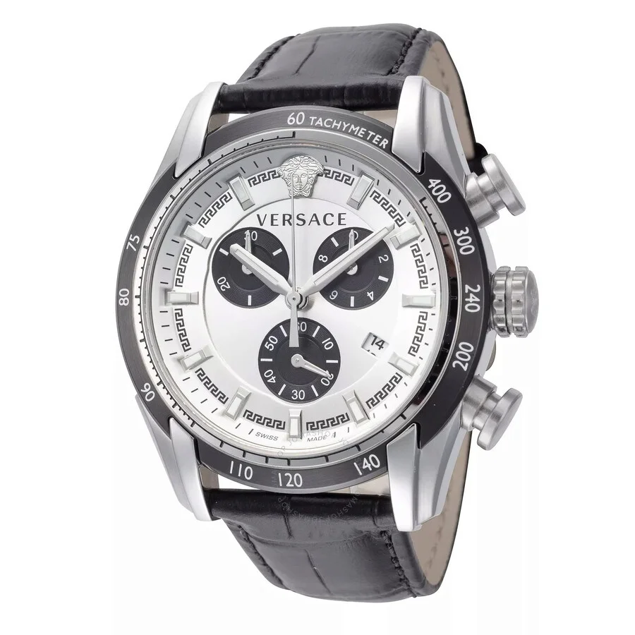 Versace V-Ray Chronograph Quartz Silver Dial Men's Watch VE2I00821 - 1