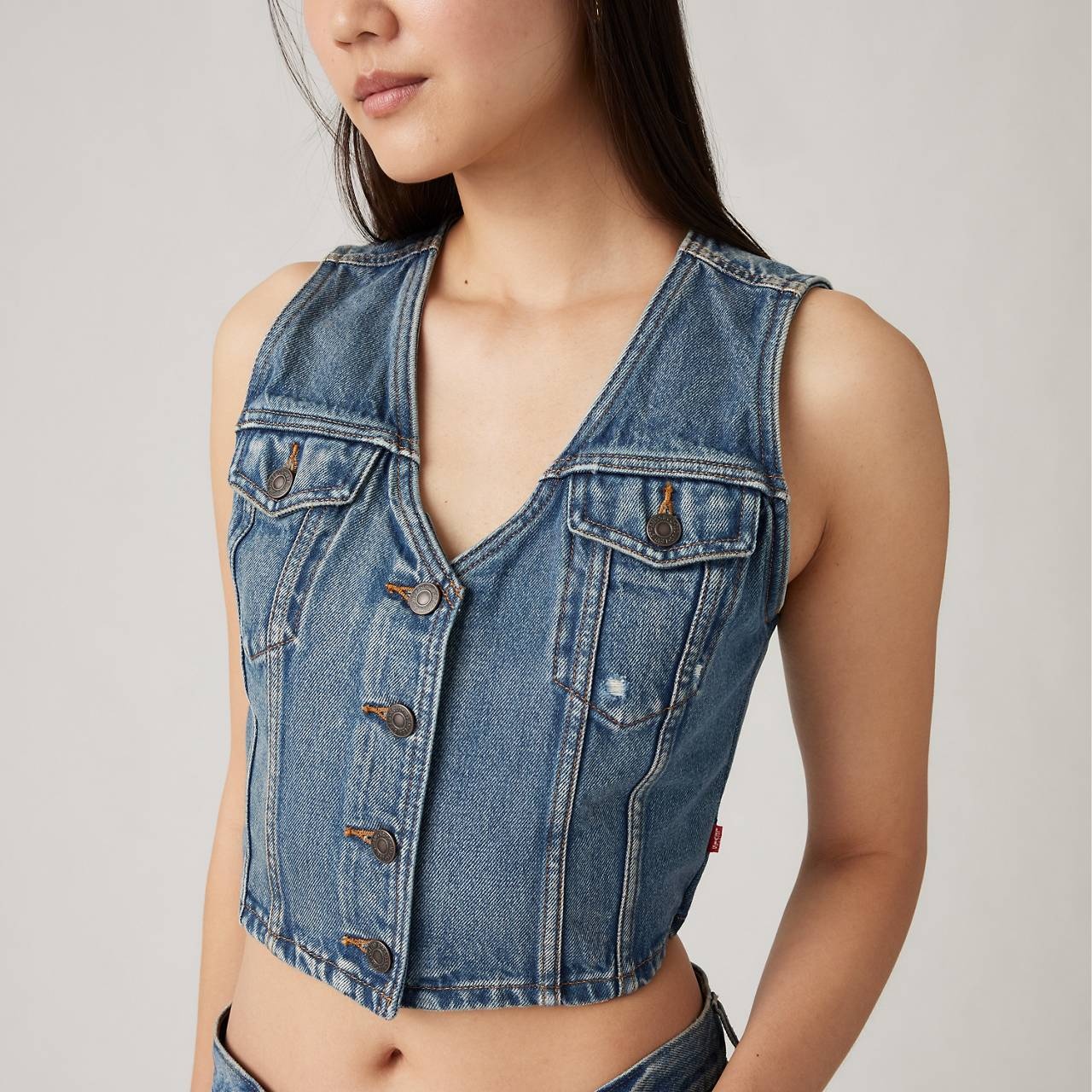 BELLA DENIM CORSET TOP - 4