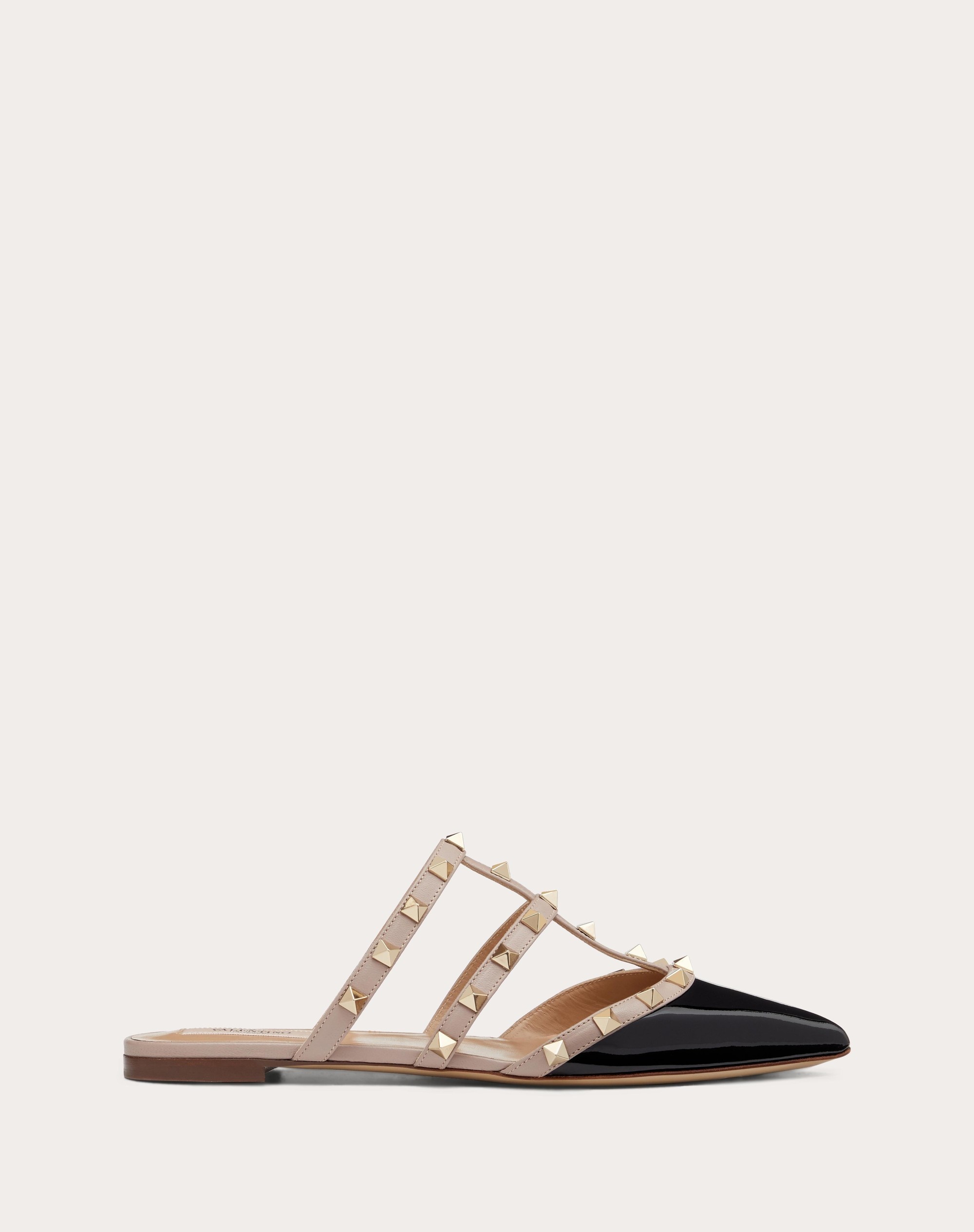 ROCKSTUD PATENT-LEATHER MULE - 1