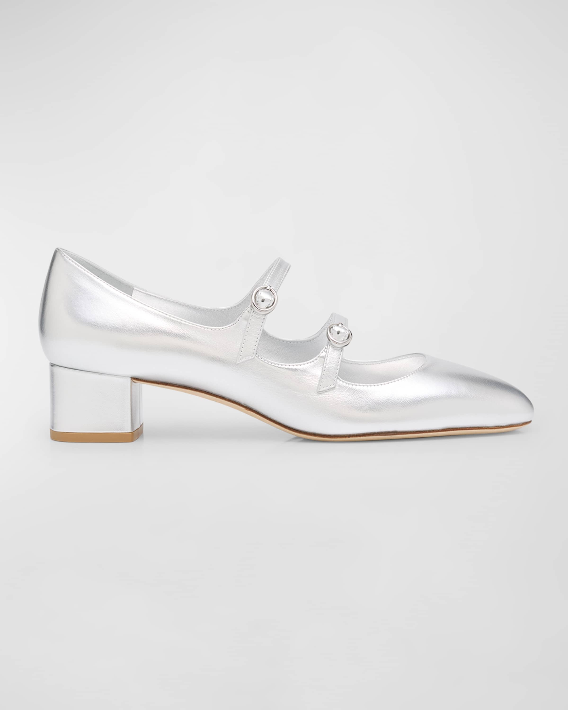 Benni Metallic Mary Jane Pumps - 1