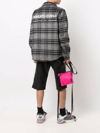 Axel Arigato plaid-check fleece shirt outlook