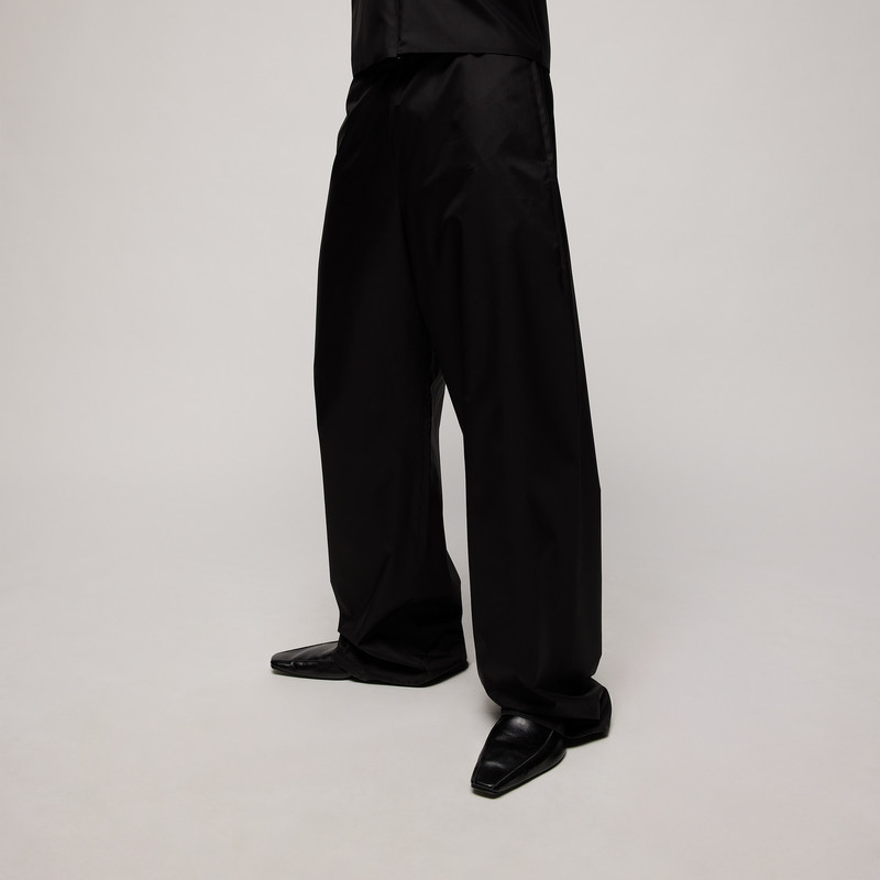 Technical silk poplin pants 4