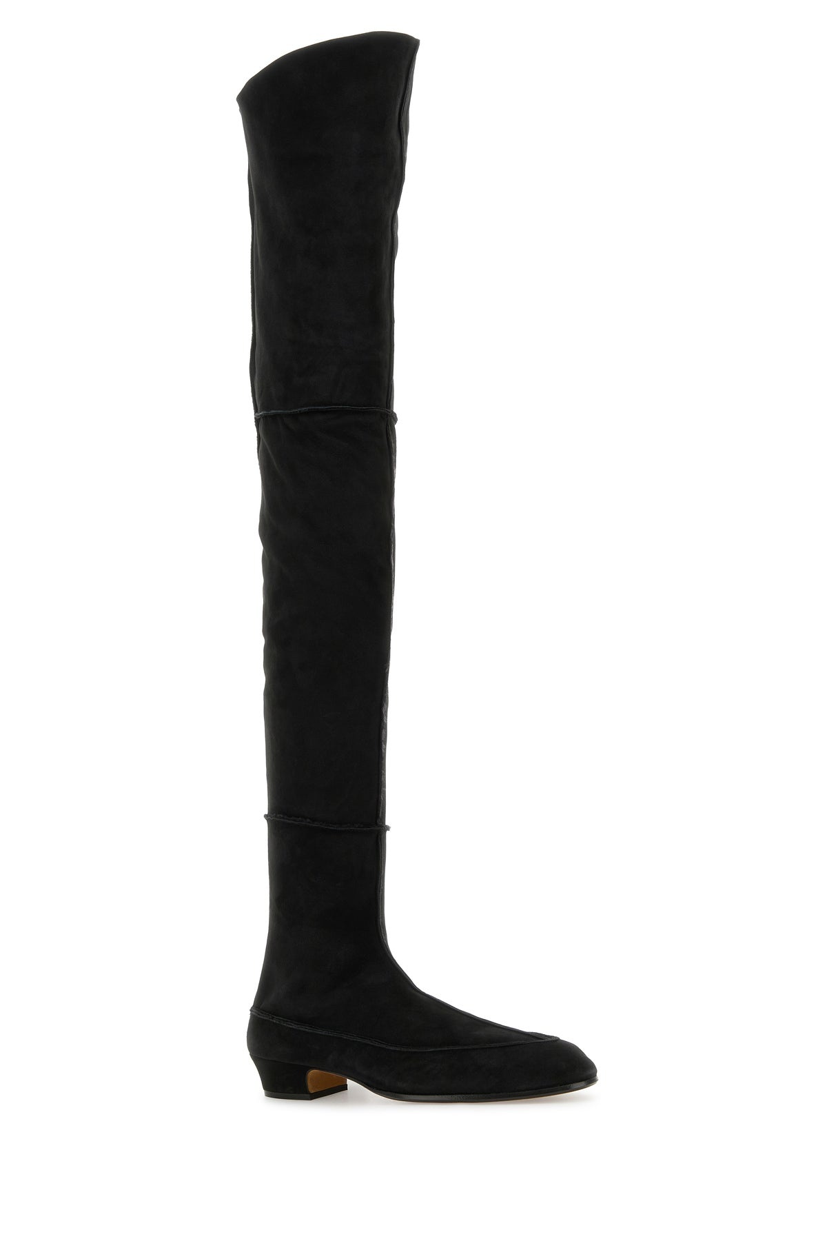 Black suede Awar 25 over-the-knee boots - 2