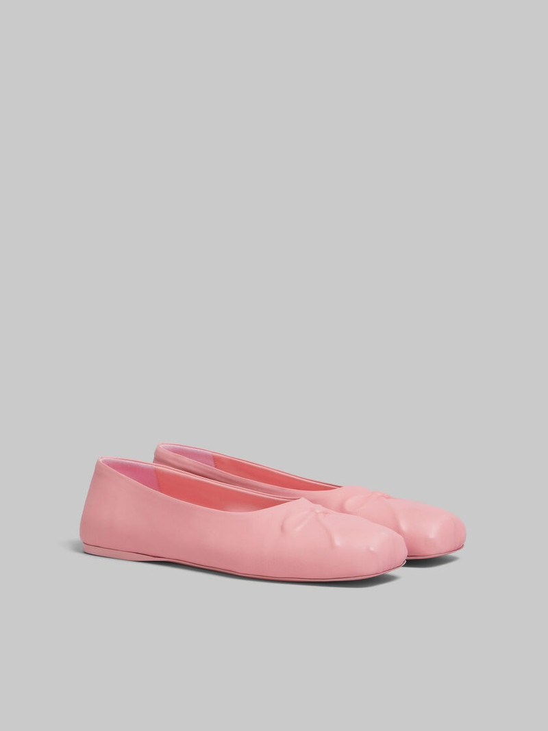 PINK LEATHER SEAMLESS BALLET FLAT 2