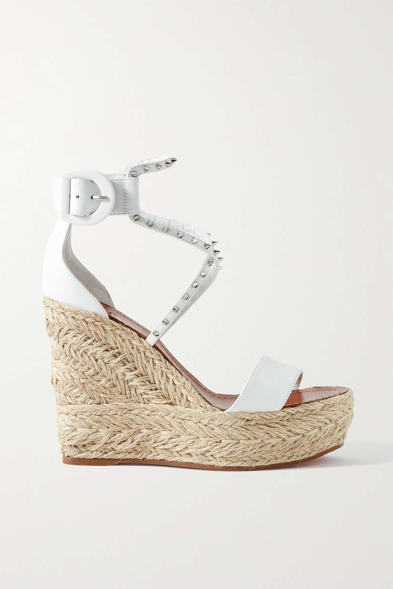 Chocazeppa 120 studded leather espadrille wedge sandals - 1