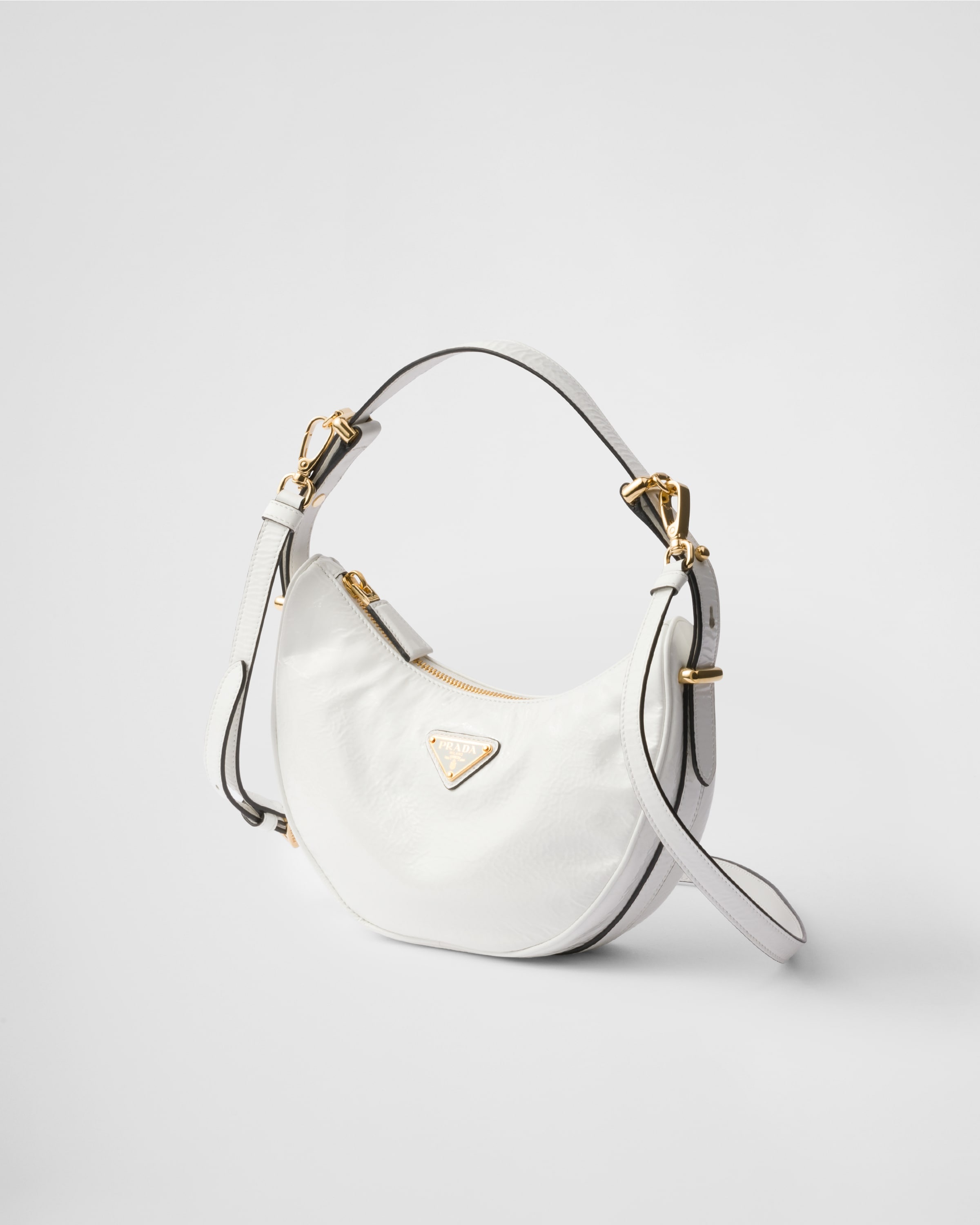 Prada Arqué naplak patent leather shoulder bag - 3