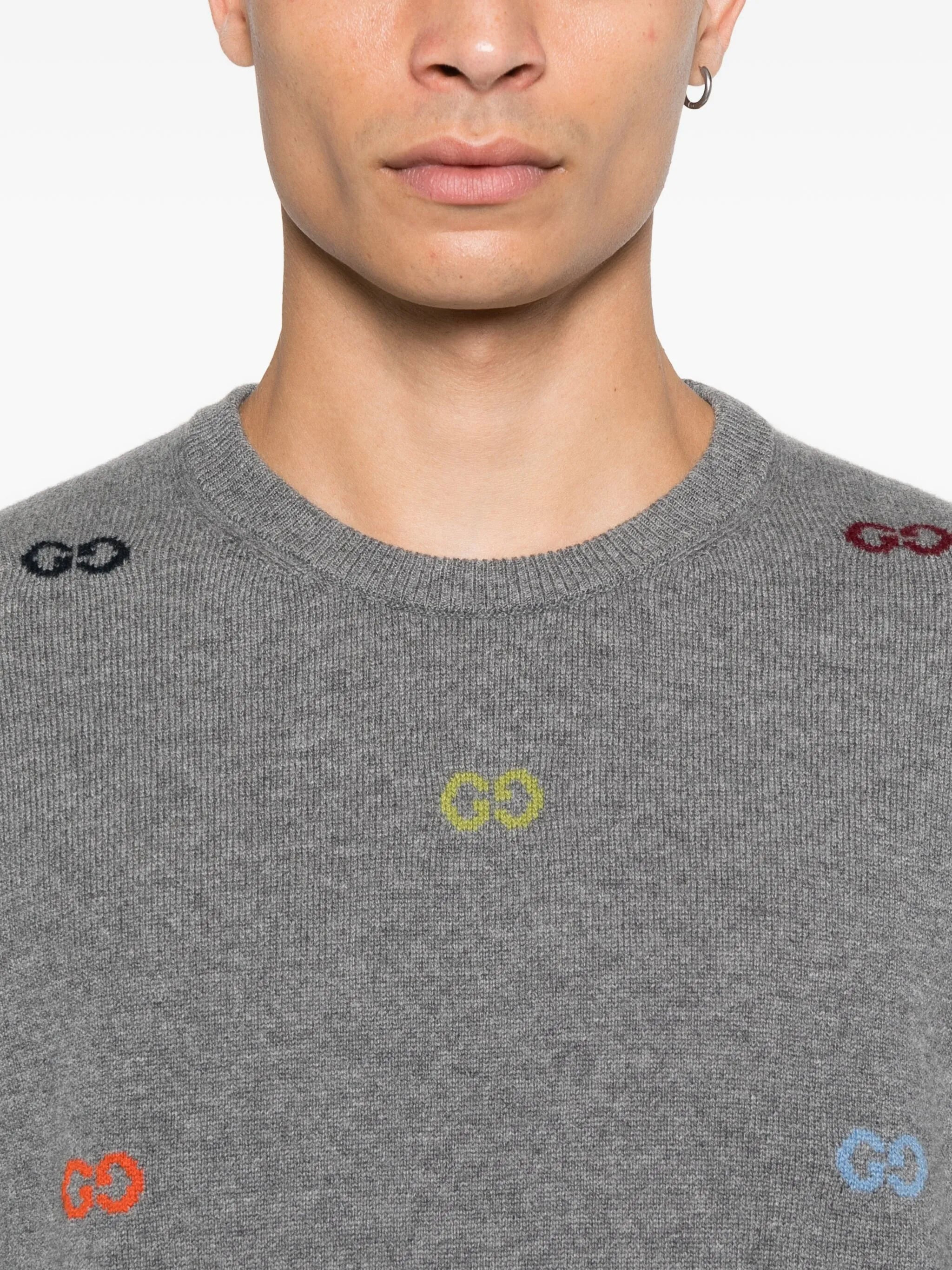 Gucci Embroidered Logo Sweater - 4