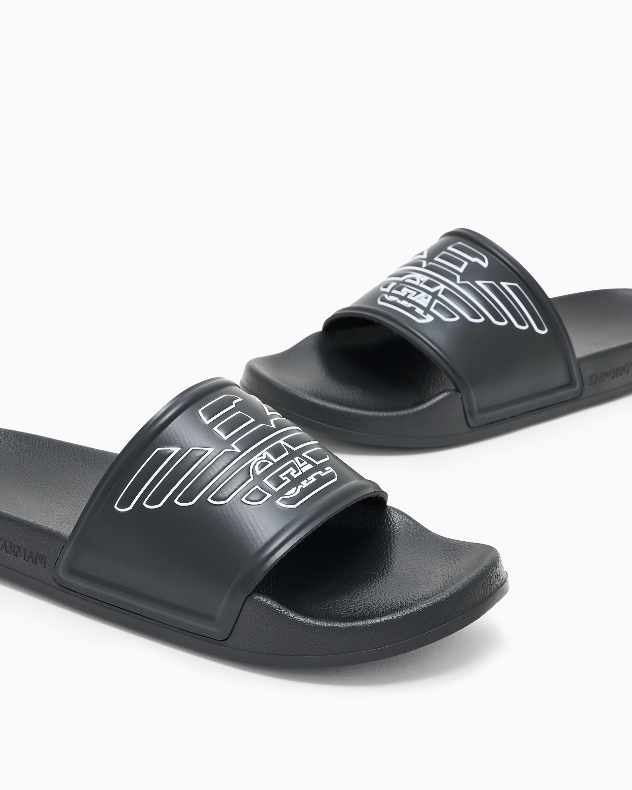 PVC SLIDES WITH OVERSIZED, EMBOSSED EAGLE - 2