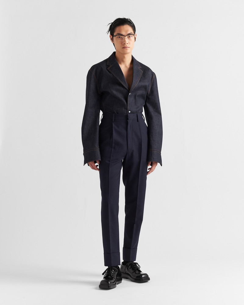 Prada Single-breasted denim jacket outlook