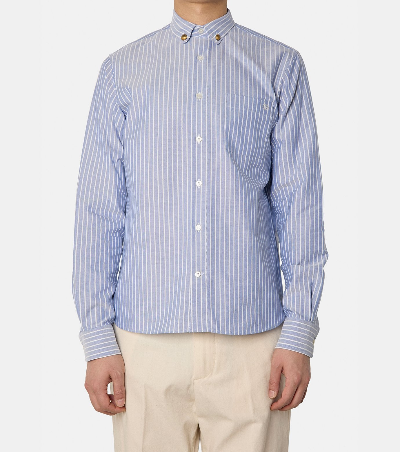 VLOGO SIGNATURE STRIPED OXFORD SHIRT - 2
