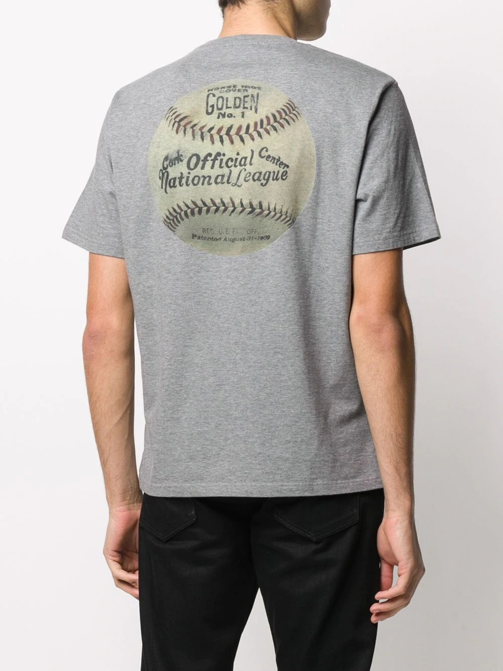 baseball print T-shirt - 4