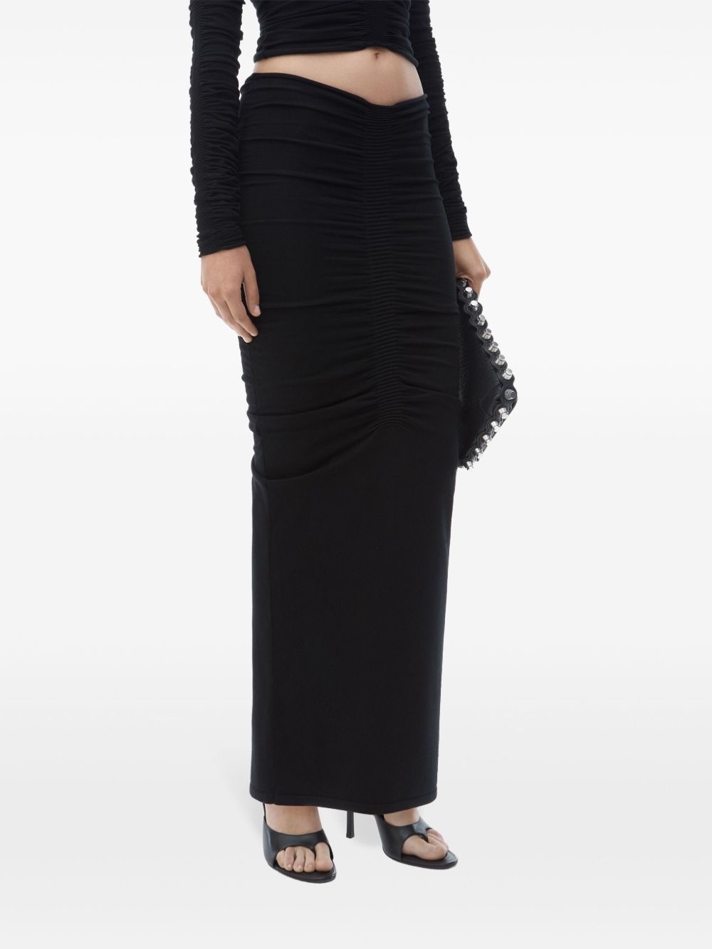 ruched maxi skirt - 4