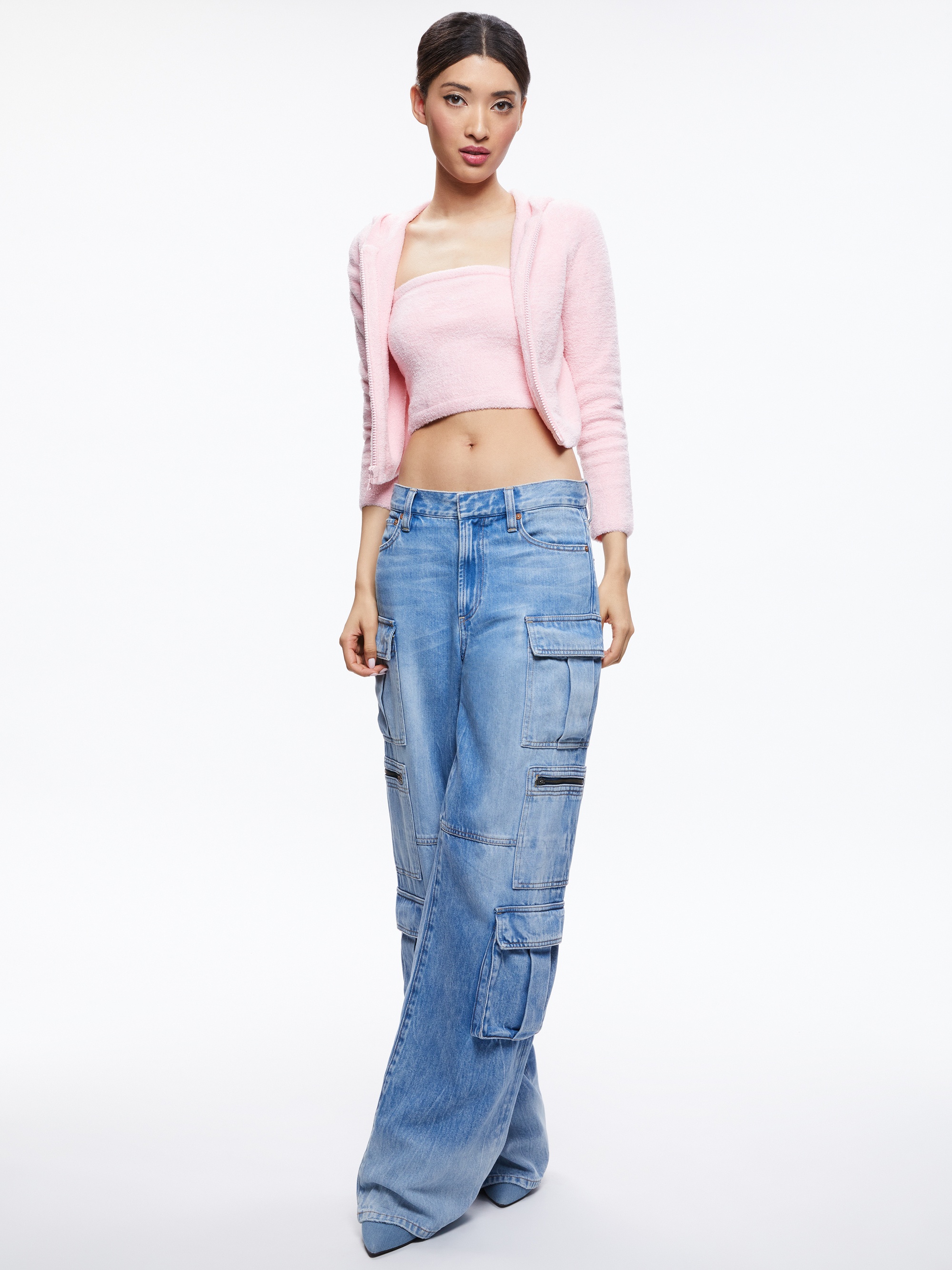 LIDELL CROPPED ZIP UP HOODIE - 6
