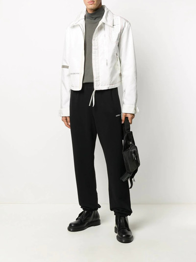 Kanghyuk contrast stitching zip-up jacket outlook