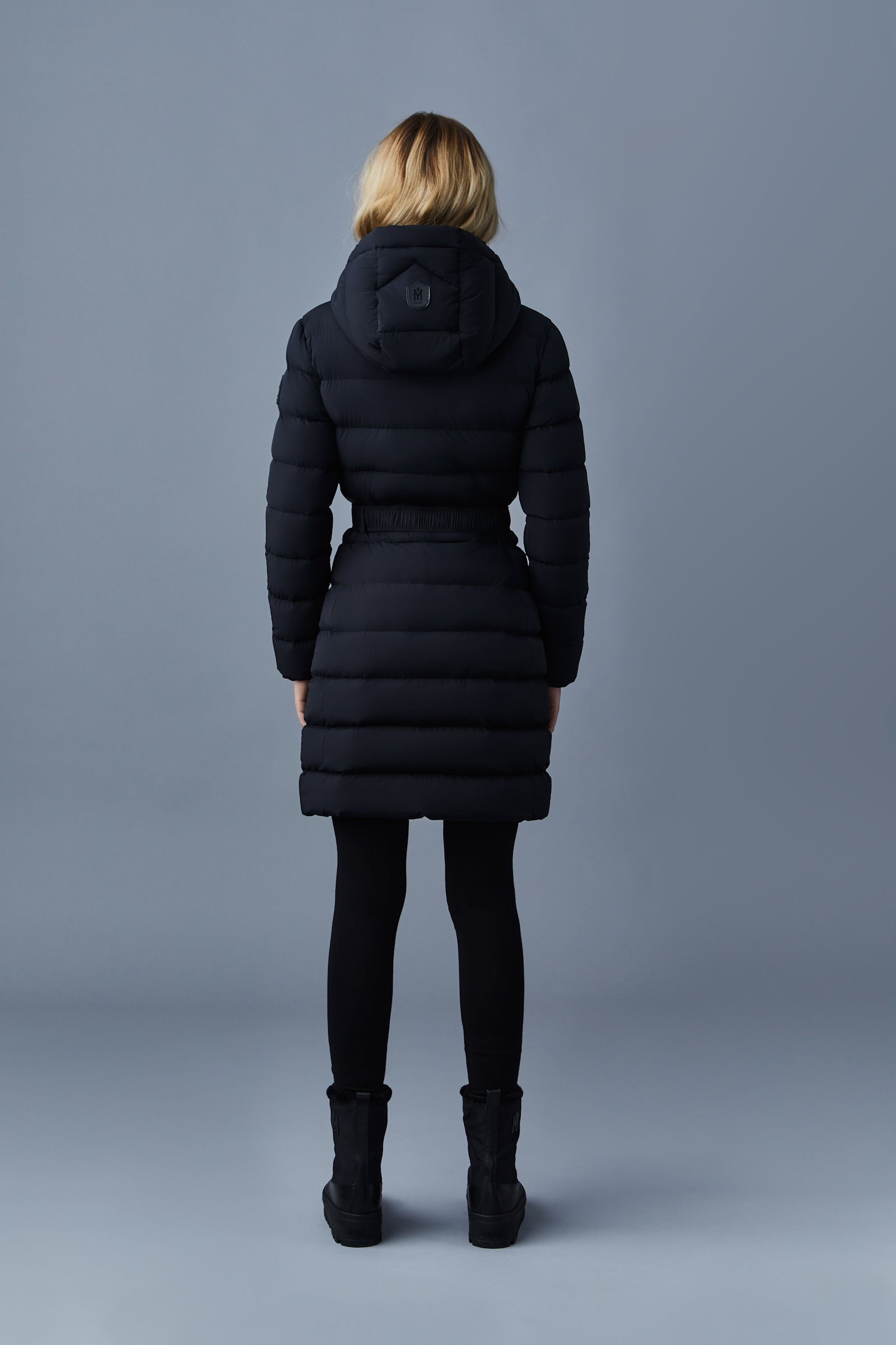 ASHLEY stretch light down with removable hood - 4
