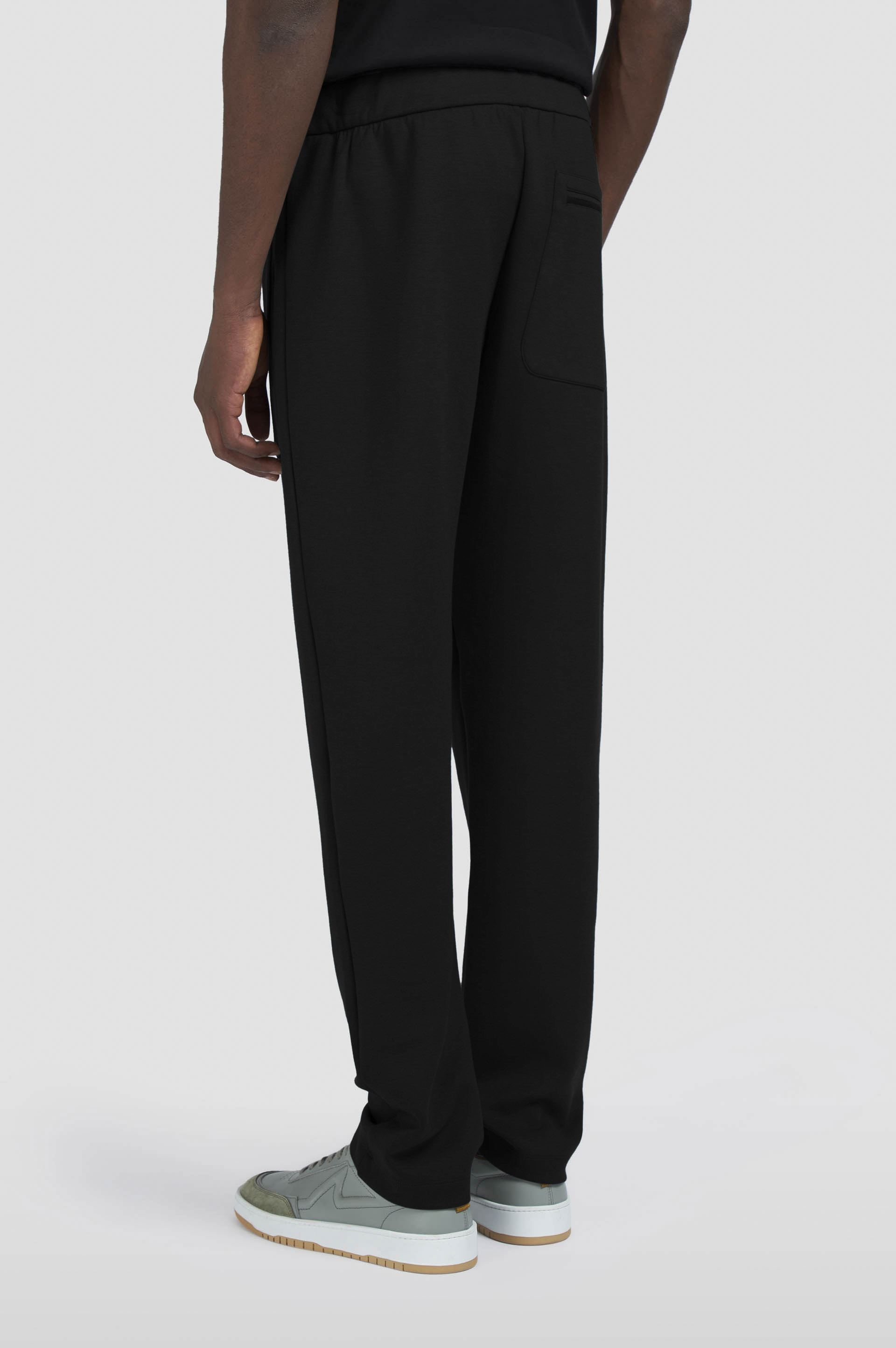 SUPIMA® COTTON TRACKPANTS WITH SHARK FIN EMBROIDERY - 3