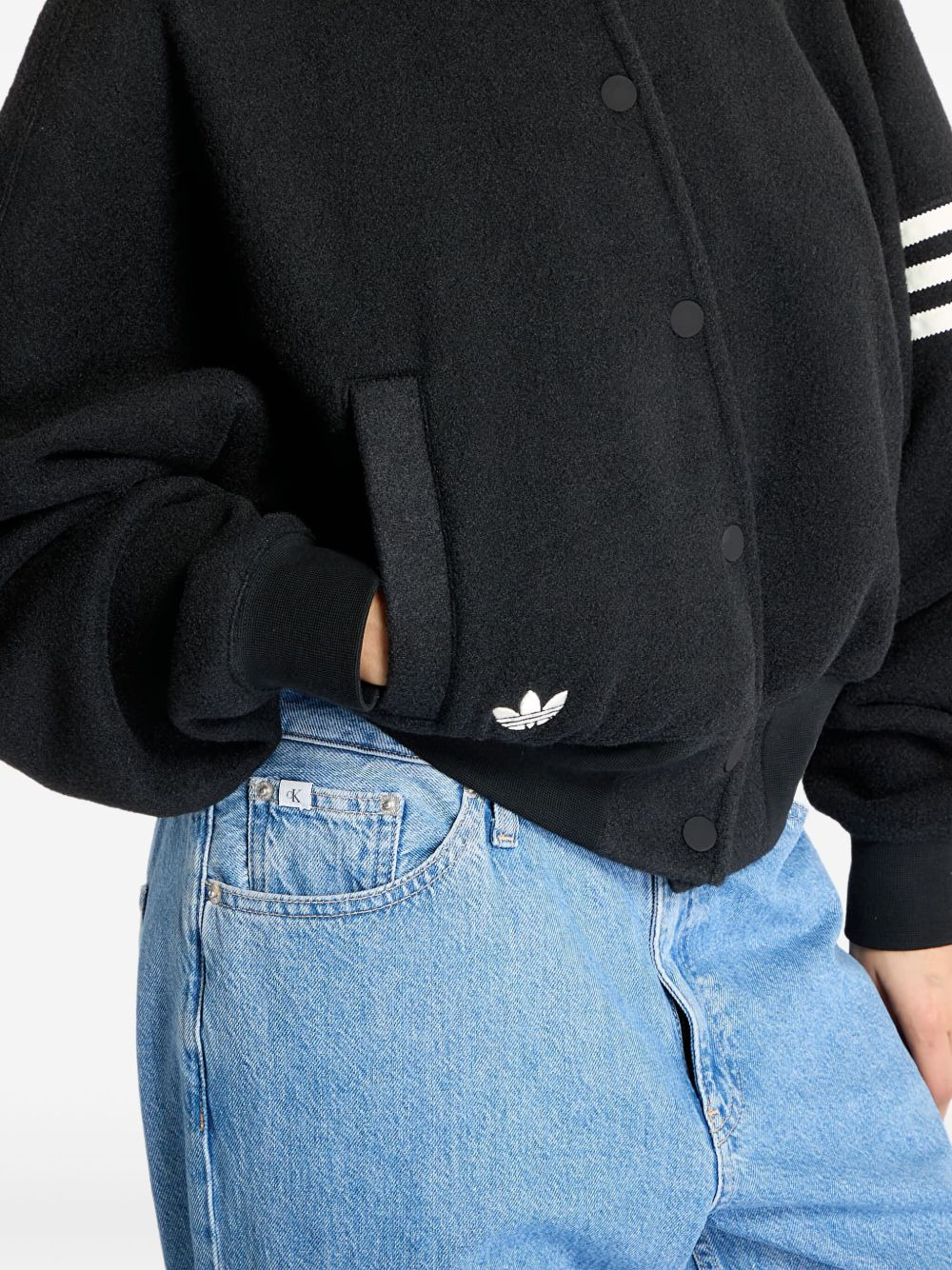 stripe-detail varsity jacket - 5