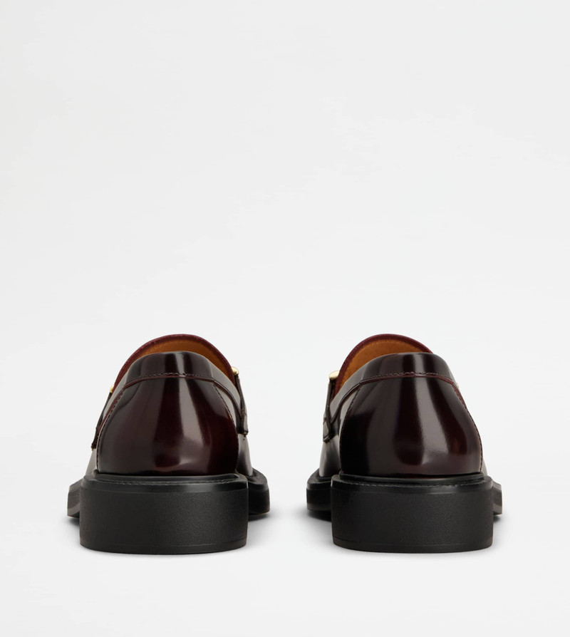 Tod's LOAFERS IN LEATHER - BURGUNDY outlook