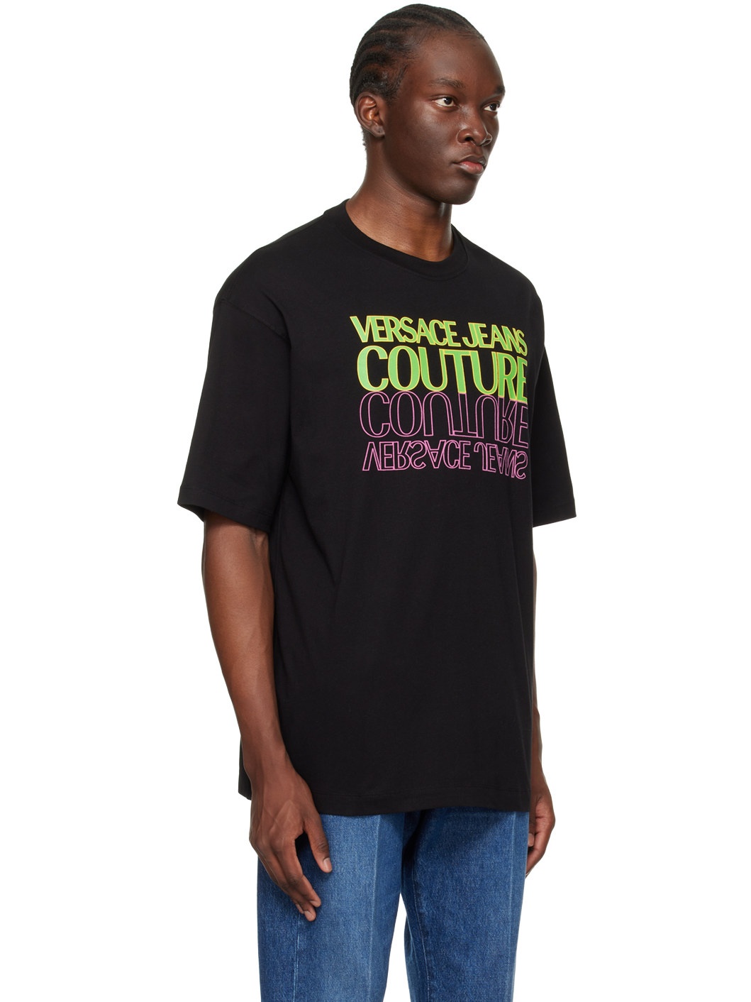 Black Upside Down T-Shirt - 2