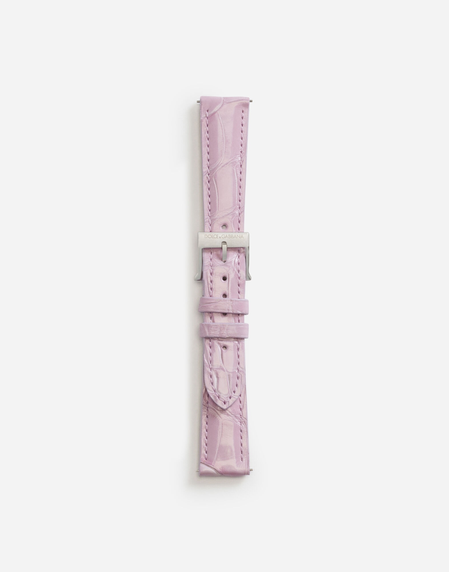 Alligator strap with buckle and hook in steel - 1