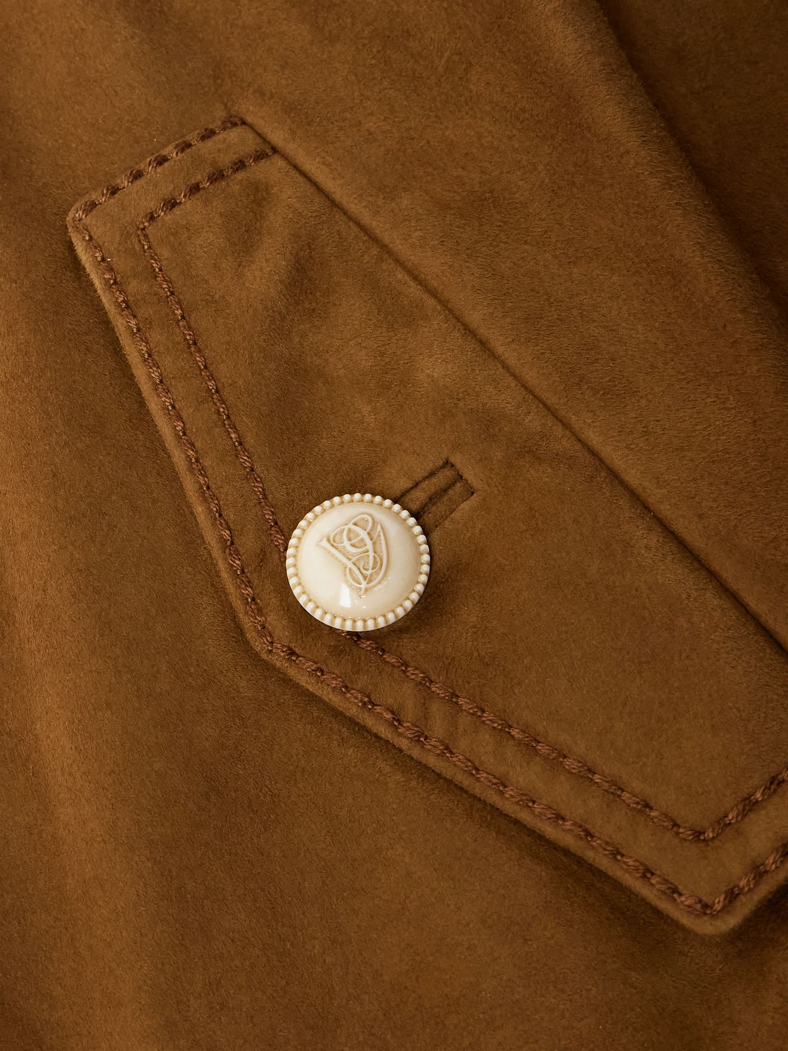 Suede Jacket Brown - 5