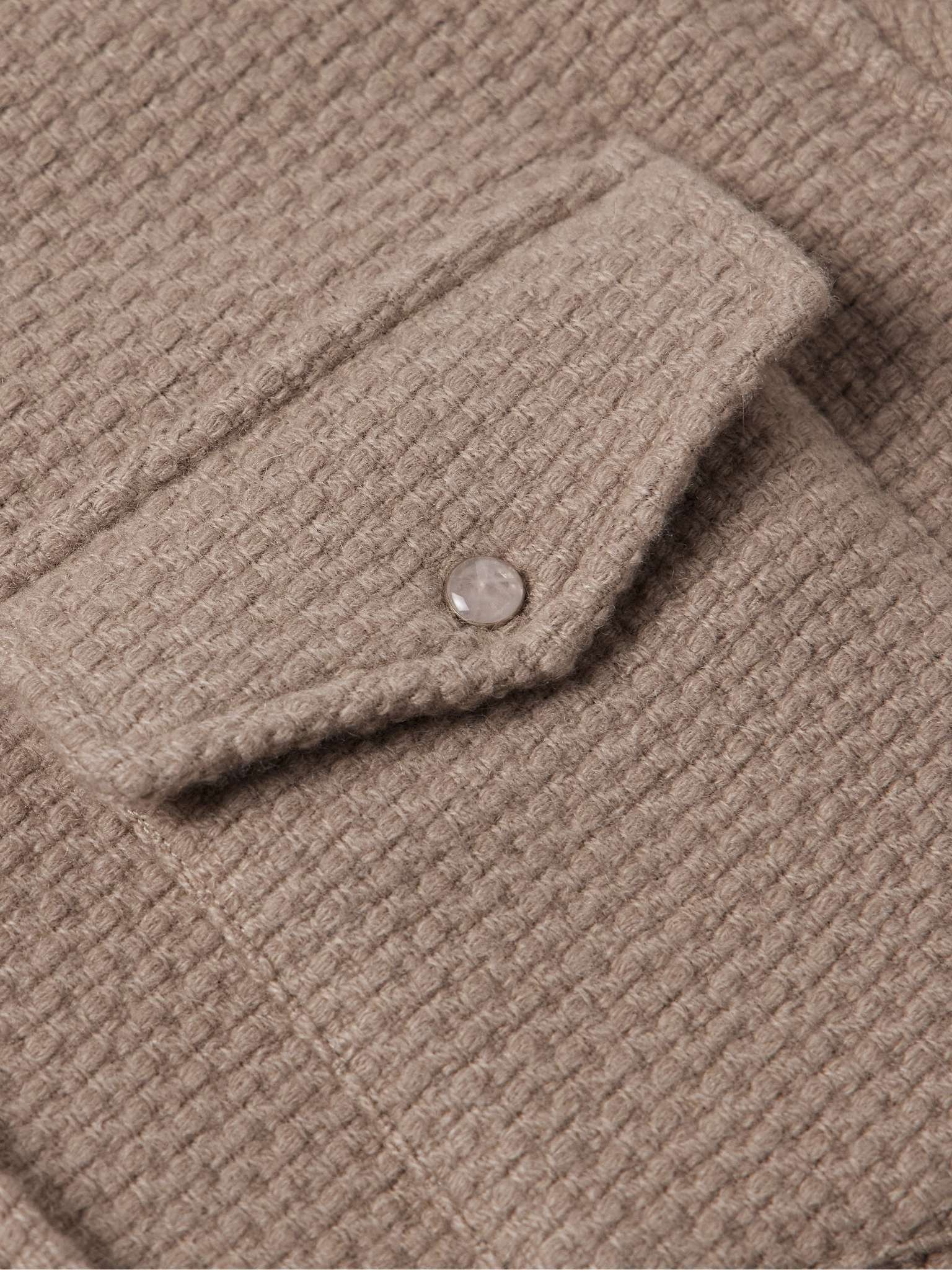 Waffle-Knit Cashmere Shirt - 4