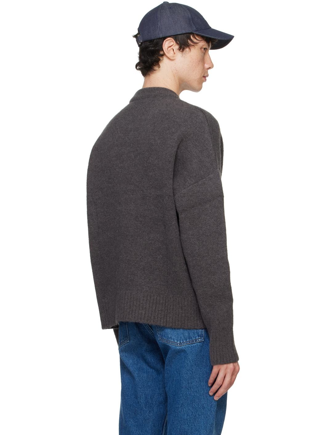 Gray Ami De Cœur Sweater - 3
