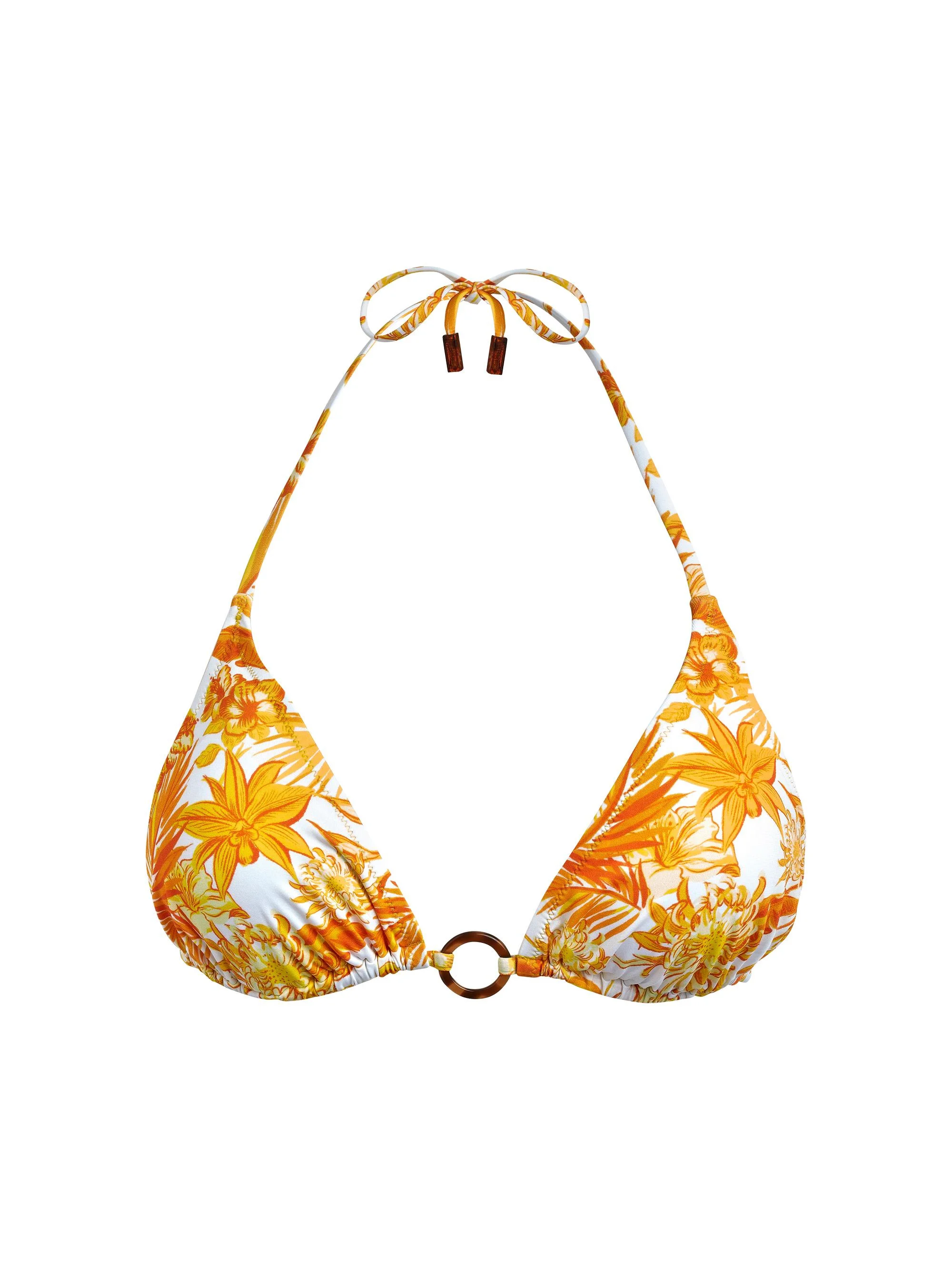 Women's Tahiti Floral Triangle Bikini Top - Mais - 1