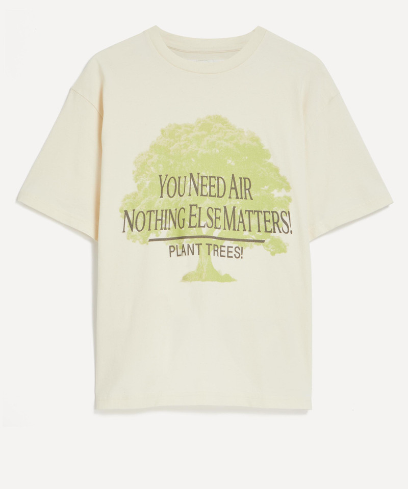 Grateful Ecru Plant Trees T-Shirt - 1