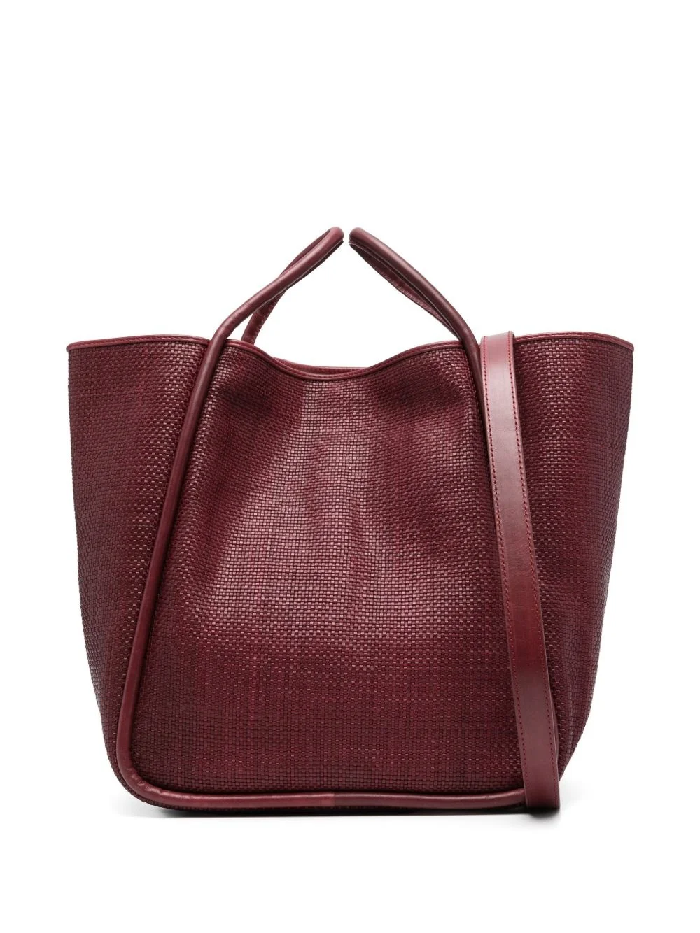 leather tote bag - 1