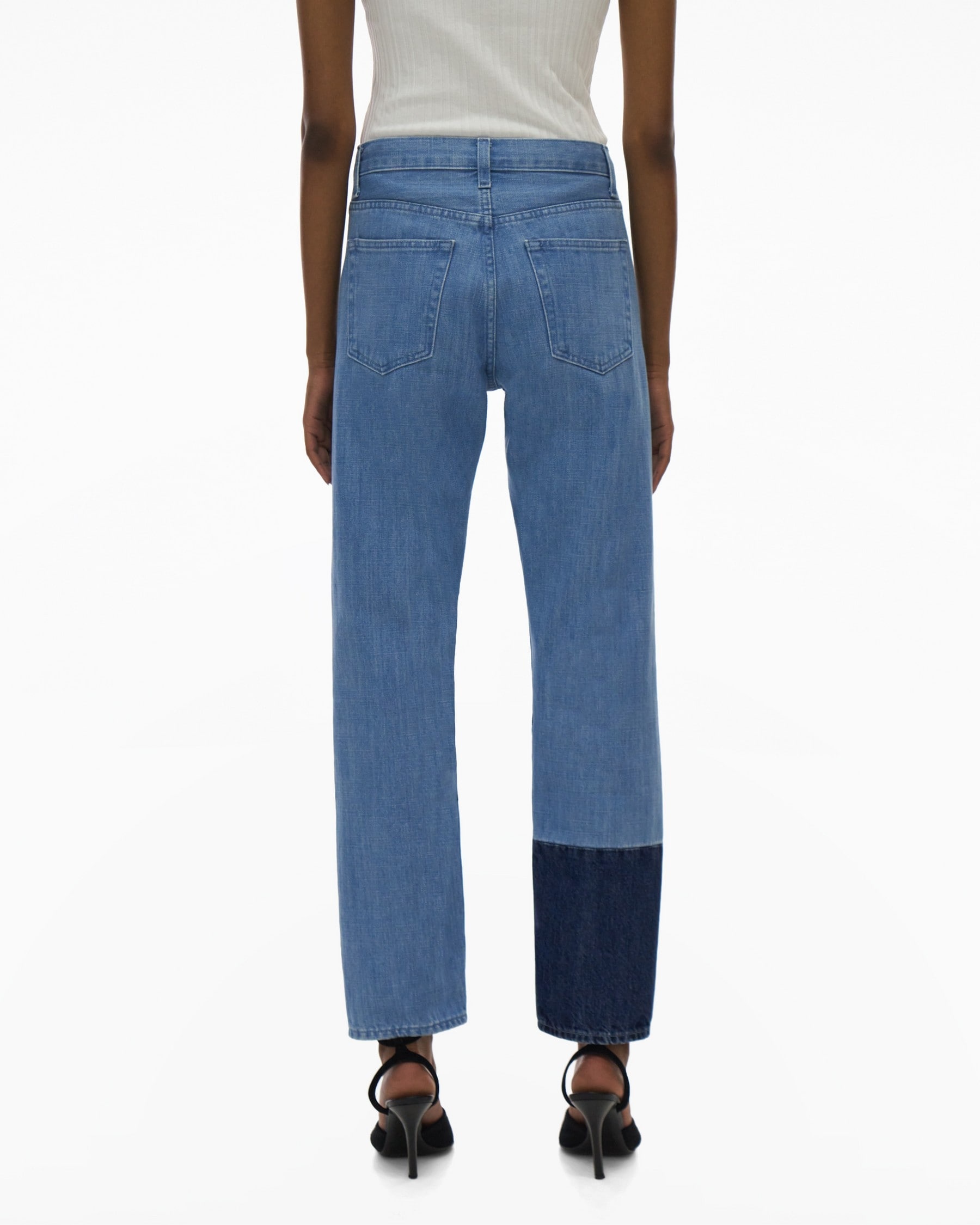 PIECED STRAIGHT PANT - 4