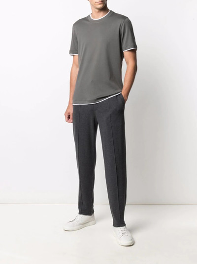 Brunello Cucinelli layered crew-neck T-shirt outlook