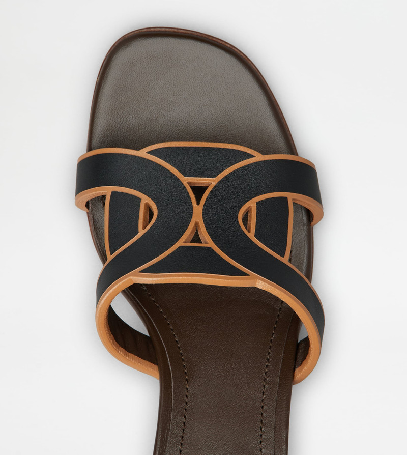 KATE SANDALS IN LEATHER - BROWN 3