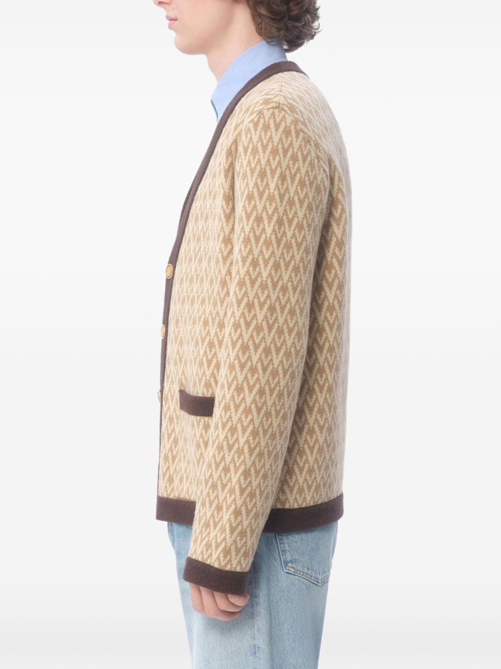 virgin wool cardigan - 5