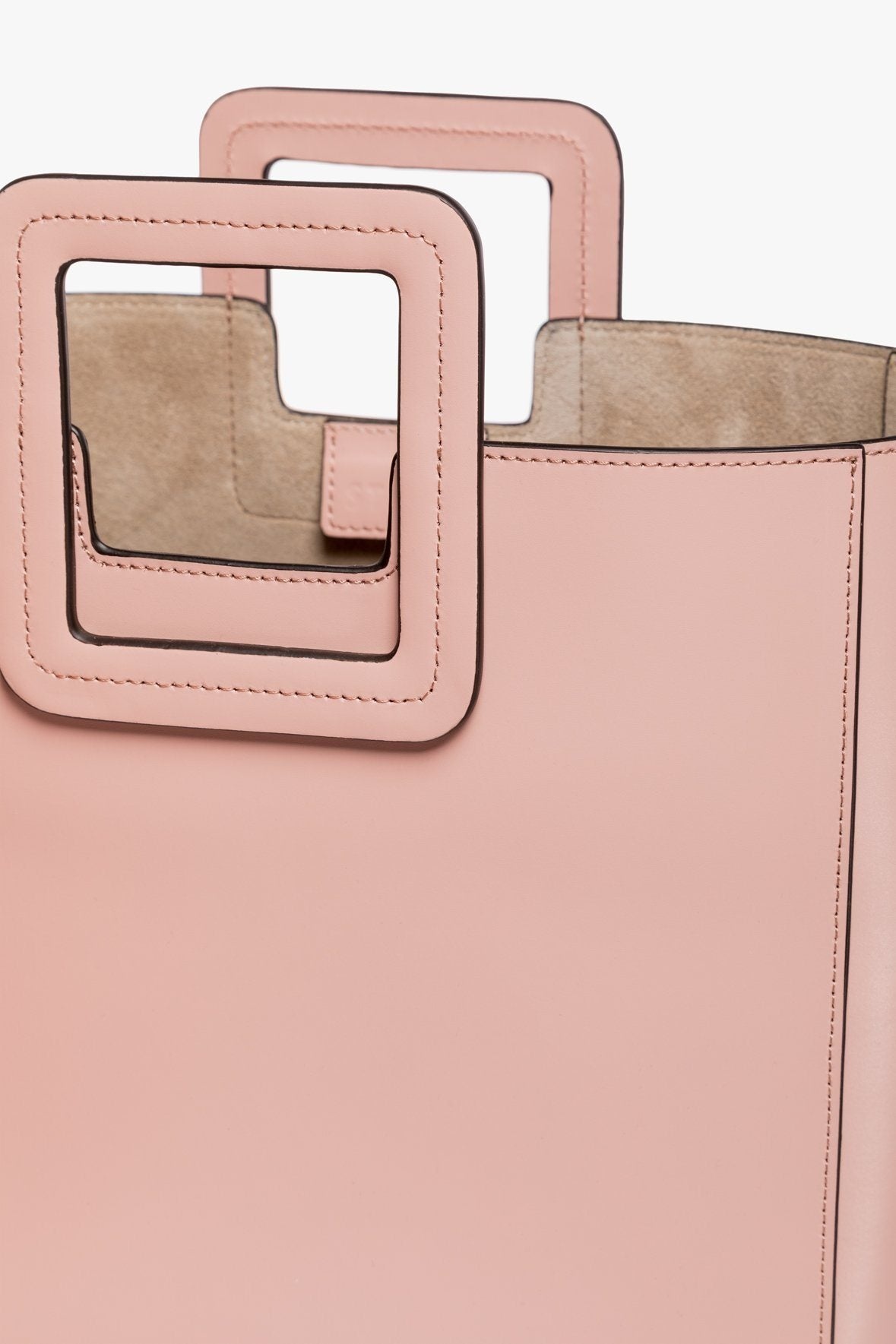 STAUD SHIRLEY LEATHER BAG | DARK BLUSH - 4