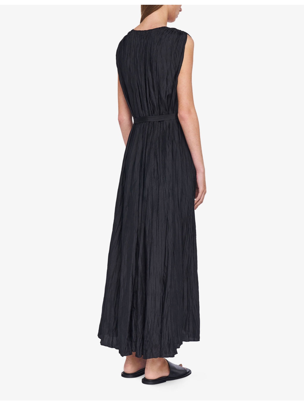 Martini Crinkled-Texture Silk-Habotai Maxi Dress - 4