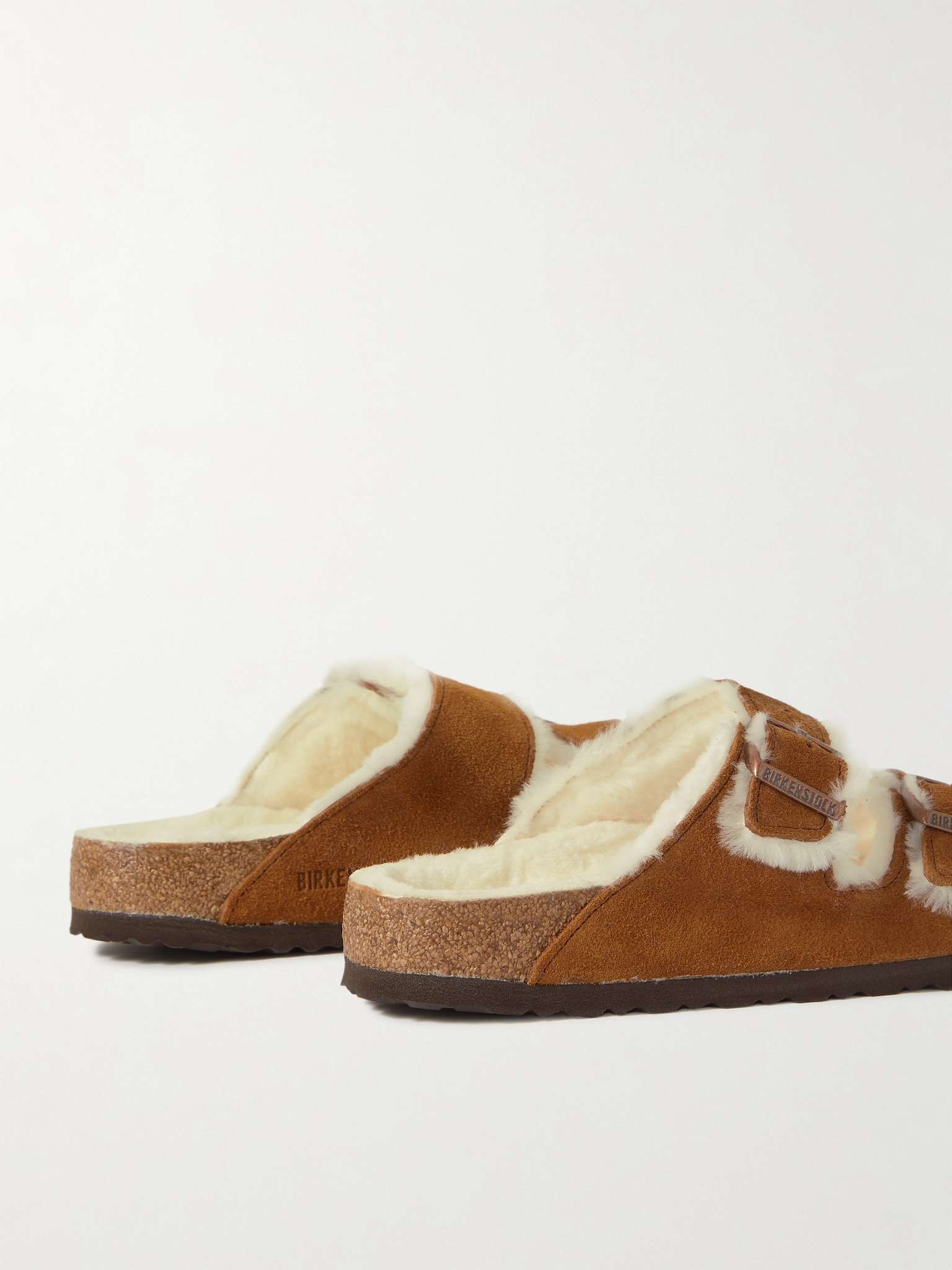 Arizona Shearling-Lined Suede Sandals - 4