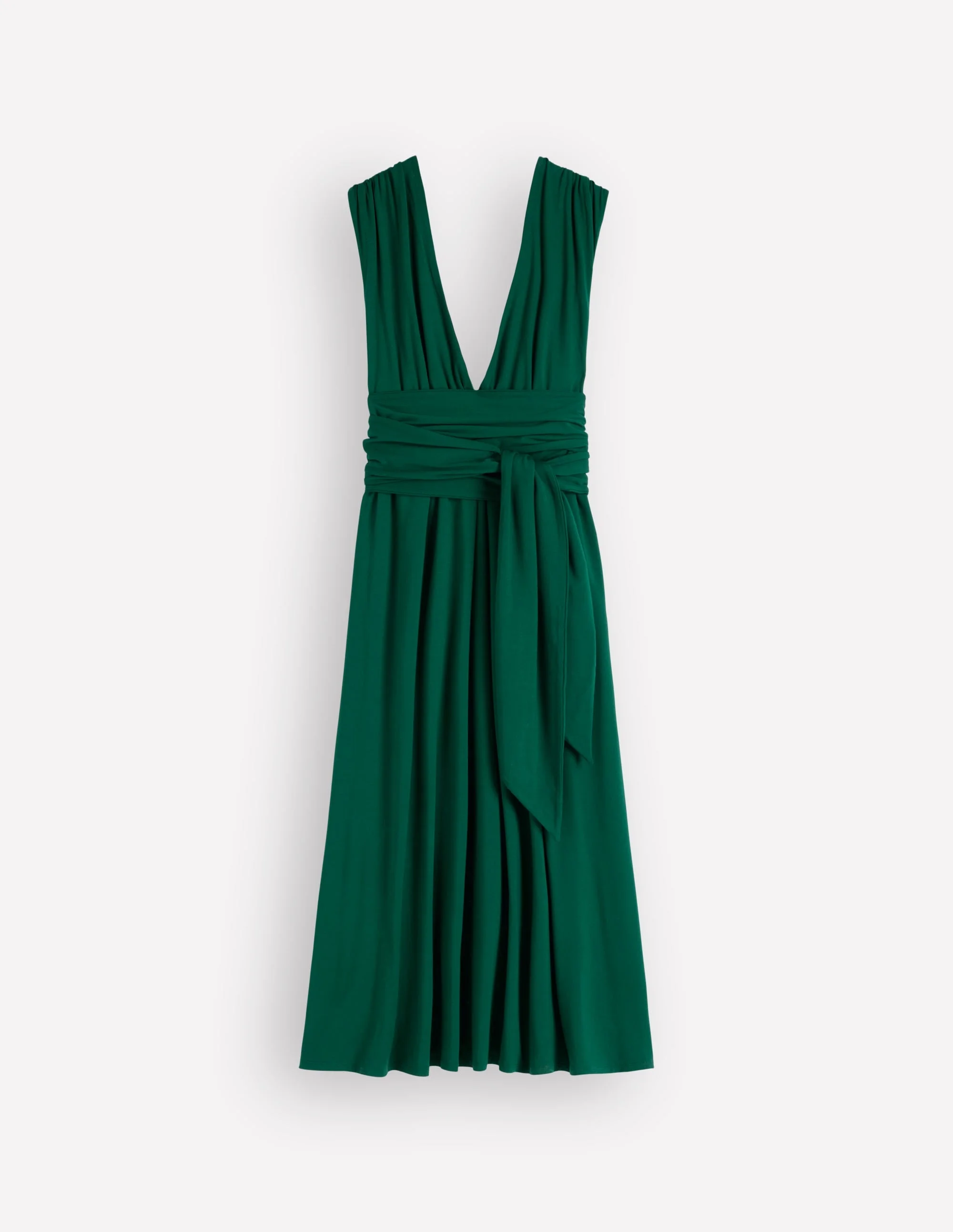 Multiway Jersey Maxi Dress-Emerald Night - 1