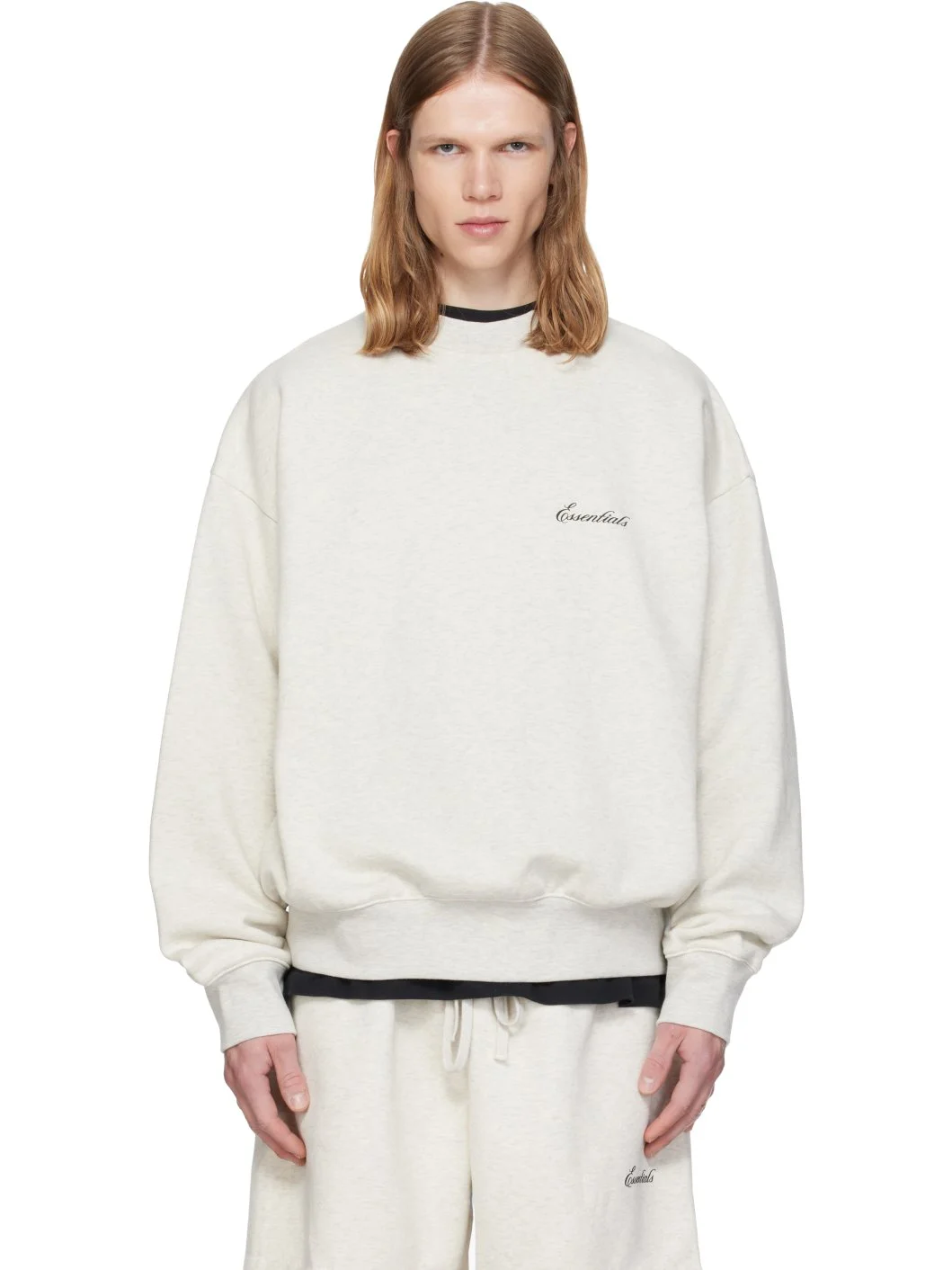 Gray Classic Crewneck Sweatshirt - 1