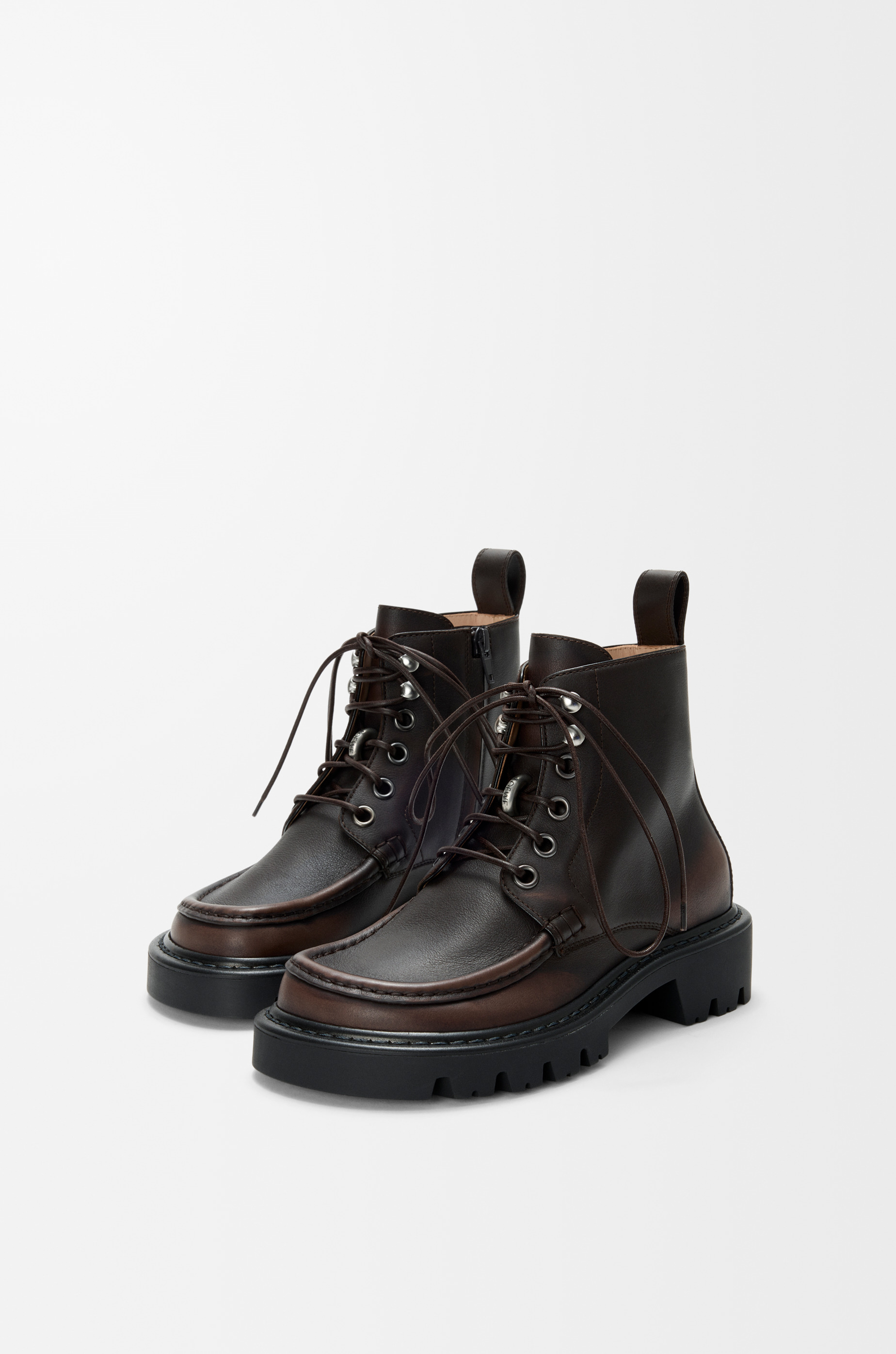 Sierra combat ankle boot in brushed-off calfskin - 2