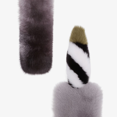 FENDI Gray fox fur collar outlook